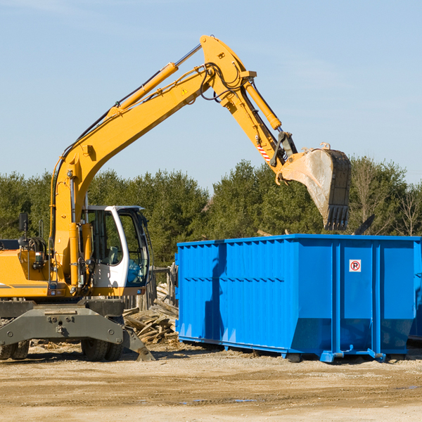 what size residential dumpster rentals are available in Lenzburg IL